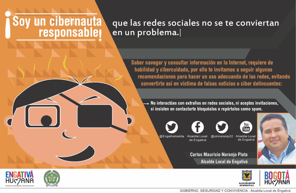 Alcaldía Local de Engativá lanzará mañana la campaña digital “Soy un cibernauta responsable”
