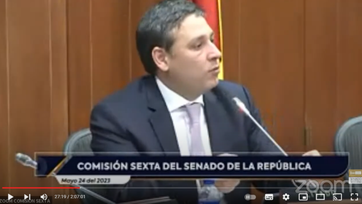 MINTIC Mauricio Lizcano en la Comisión VI del Senado
